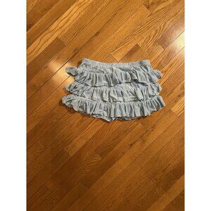 SHEIN Blue Ruffle Lace Mini Skirt Layered Flowy Summer Cute Women’s S